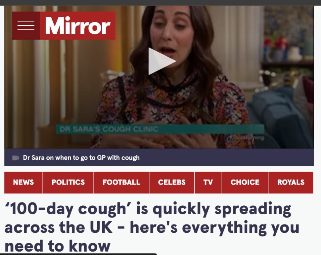 Whooping cough on the rise in the UK